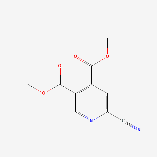 dimethyl 6-cyanopyridine-3,4-dicarboxylate (CAS: 205646-60-2) - Chemical Structure and Molecular Formula 