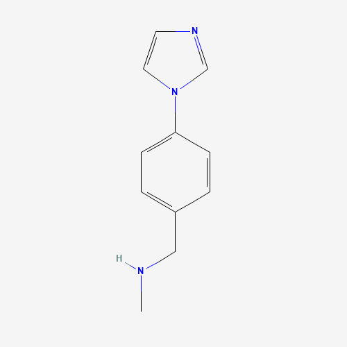 1-(4-imidazol-1-ylphenyl)-N-methylmethanamine (CAS: 179873-45-1) - Chemical Structure and Molecular Formula 