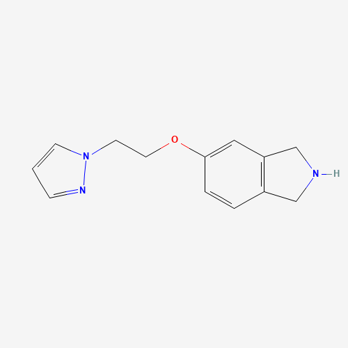 5-(2-pyrazol-1-ylethoxy)-2,3-dihydro-1H-isoindole (CAS: 850877-56-4) - Chemical Structure and Molecular Formula 