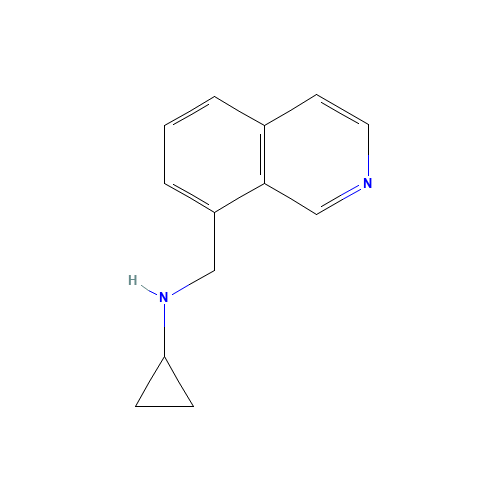 N-(isoquinolin-8-ylmethyl)cyclopropanamine (CAS: 1194487-29-0) - Chemical Structure and Molecular Formula 