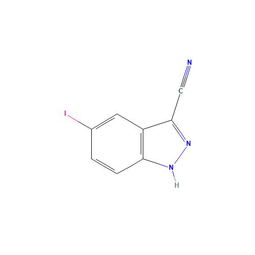 5-iodo-1H-indazole-3-carbonitrile (CAS: 885278-27-3) - Related Chemical Product
