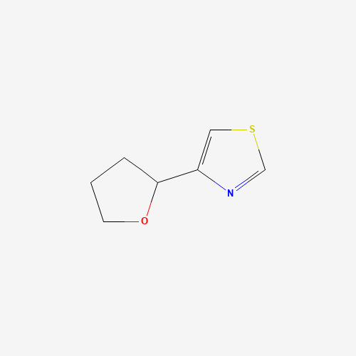 4-(oxolan-2-yl)-1,3-thiazole (CAS: 944805-62-3) - Chemical Structure and Molecular Formula 