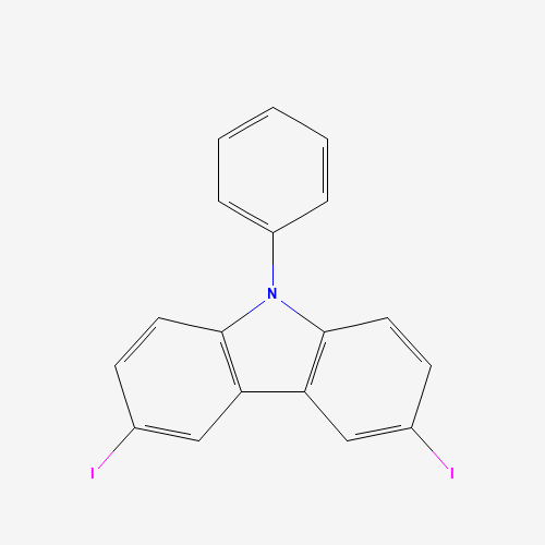 3,6-diiodo-9-phenylcarbazole (CAS: 57103-21-6) - Related Chemical Product