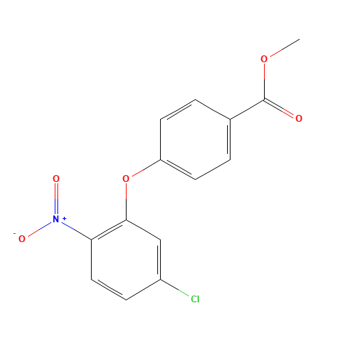 methyl 4-(5-chloro-2-nitrophenoxy)benzoate (CAS: 910819-48-6) - Chemical Structure and Molecular Formula 