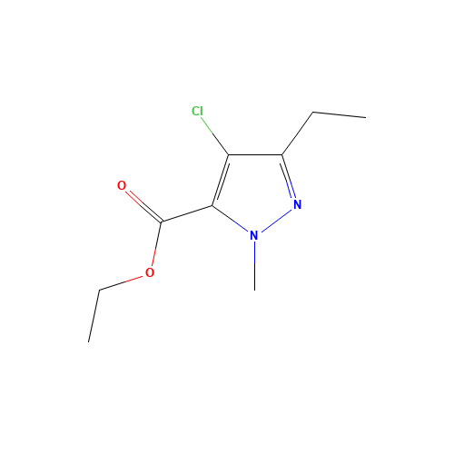 ethyl 4-chloro-5-ethyl-2-methylpyrazole-3-carboxylate (CAS: 124800-34-6) - Related Chemical Product