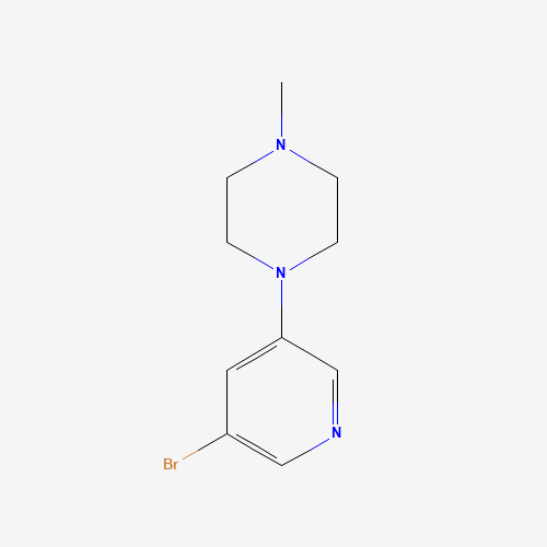 1-(5-bromopyridin-3-yl)-4-methylpiperazine (CAS: 1130759-48-6) - Chemical Structure and Molecular Formula 