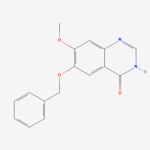 7-methoxy-6-phenylmethoxy-1H-quinazolin-4-one (CAS: 286371-64-0) - Chemical Structure and Molecular Formula 