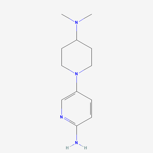 5-[4-(dimethylamino)piperidin-1-yl]pyridin-2-amine (CAS: 1002317-13-6) - Chemical Structure and Molecular Formula 