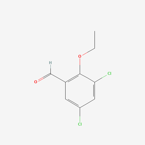3,5-dichloro-2-ethoxybenzaldehyde (CAS: 309718-08-9) - Chemical Structure and Molecular Formula 