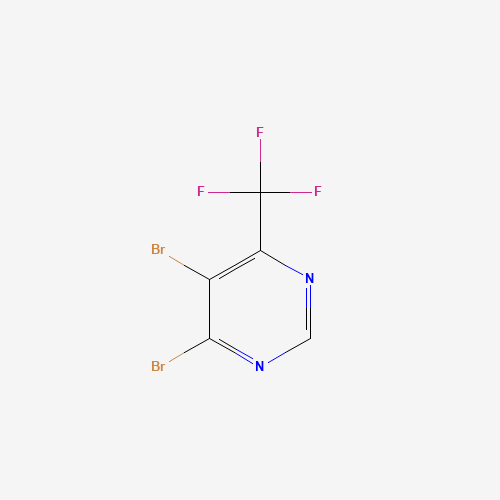 4,5-dibromo-6-(trifluoromethyl)pyrimidine (CAS: 785777-94-8) - Chemical Structure and Molecular Formula 