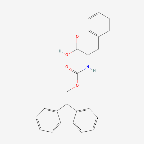2-(9H-fluoren-9-ylmethoxycarbonylamino)-3-phenylpropanoic acid (CAS: 126727-04-6) - Chemical Structure and Molecular Formula 