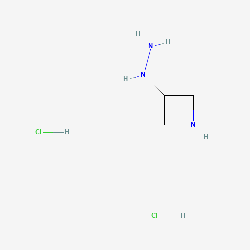 azetidin-3-ylhydrazine;dihydrochloride (CAS: 1305282-79-4) - Chemical Structure and Molecular Formula 