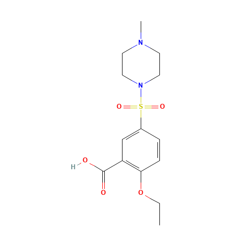 2-ethoxy-5-(4-methylpiperazin-1-yl)sulfonylbenzoic acid (CAS: 194602-23-8) - Related Chemical Product