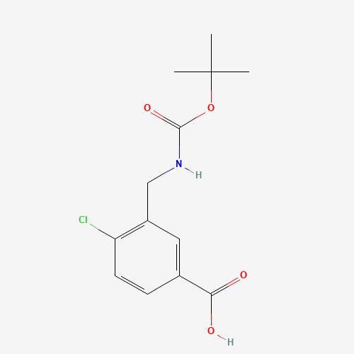 4-chloro-3-[[(2-methylpropan-2-yl)oxycarbonylamino]methyl]benzoic acid (CAS: 153346-57-7) - Related Chemical Product