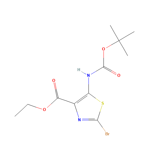 ethyl 2-bromo-5-[(2-methylpropan-2-yl)oxycarbonylamino]-1,3-thiazole-4-carboxylate (CAS: 1395284-70-4) - Related Chemical Product