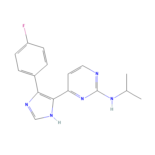 4-[4-(4-fluorophenyl)-1H-imidazol-5-yl]-N-propan-2-ylpyrimidin-2-amine (CAS: 876521-41-4) - Related Chemical Product