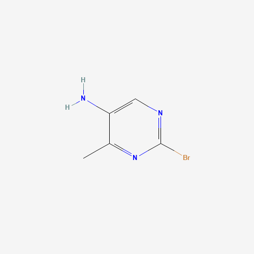 2-bromo-4-methylpyrimidin-5-amine (CAS: 1251032-89-9) - Chemical Structure and Molecular Formula 