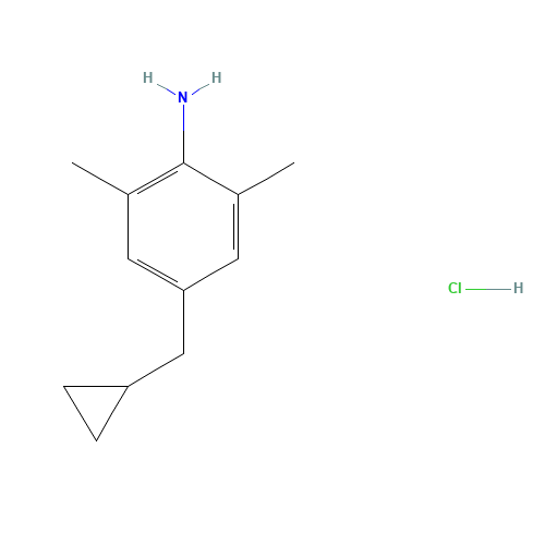 4-(cyclopropylmethyl)-2,6-dimethylaniline;hydrochloride (CAS: 1139573-87-7) - Related Chemical Product