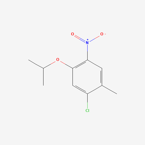 1-chloro-2-methyl-4-nitro-5-propan-2-yloxybenzene (CAS: 1032903-50-6) - Chemical Structure and Molecular Formula 