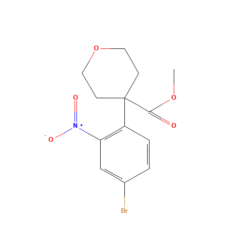 methyl 4-(4-bromo-2-nitrophenyl)oxane-4-carboxylate (CAS: 1202765-53-4) - Related Chemical Product