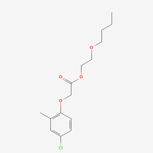 2-butoxyethyl 2-(4-chloro-2-methylphenoxy)acetate (CAS: 19480-43-4) - Chemical Structure and Molecular Formula 