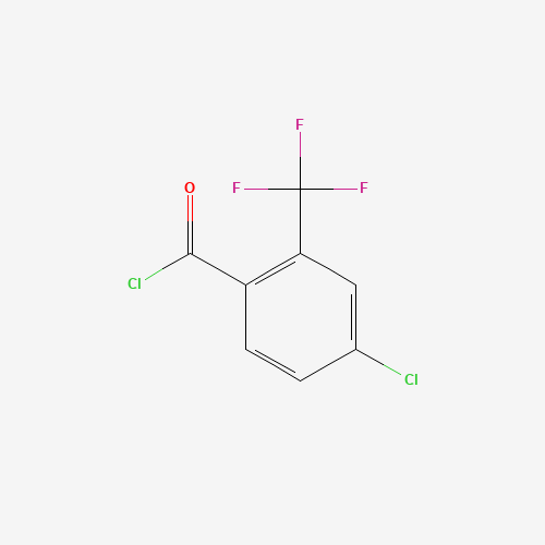 4-chloro-2-(trifluoromethyl)benzoyl chloride (CAS: 98187-13-4) - Chemical Structure and Molecular Formula 