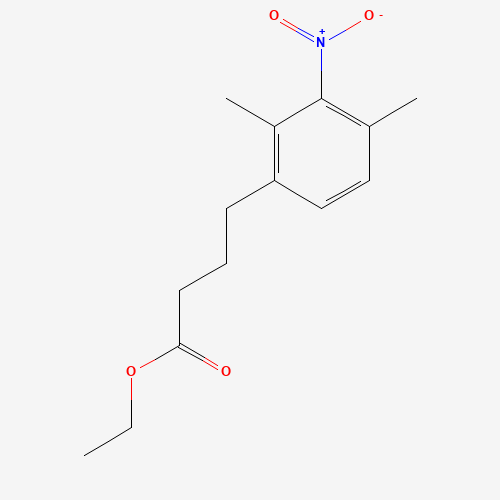 ethyl 4-(2,4-dimethyl-3-nitrophenyl)butanoate (CAS: 1030025-77-4) - Chemical Structure and Molecular Formula 