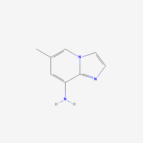 6-methylimidazo[1,2-a]pyridin-8-amine (CAS: 676371-02-1) - Chemical Structure and Molecular Formula 