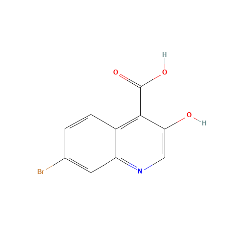 7-bromo-3-hydroxyquinoline-4-carboxylic acid (CAS: 1031929-53-9) - Chemical Structure and Molecular Formula 