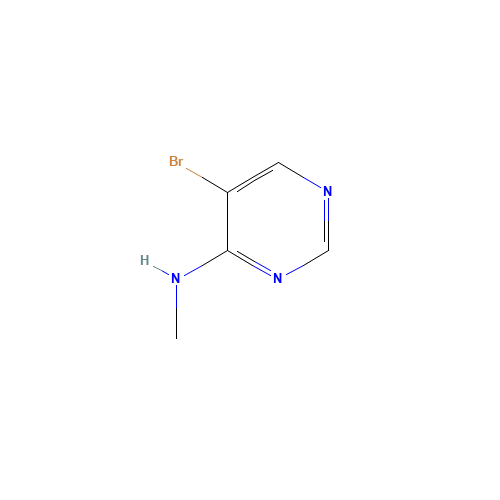 5-bromo-N-methylpyrimidin-4-amine (CAS: 56181-38-5) - Chemical Structure and Molecular Formula 