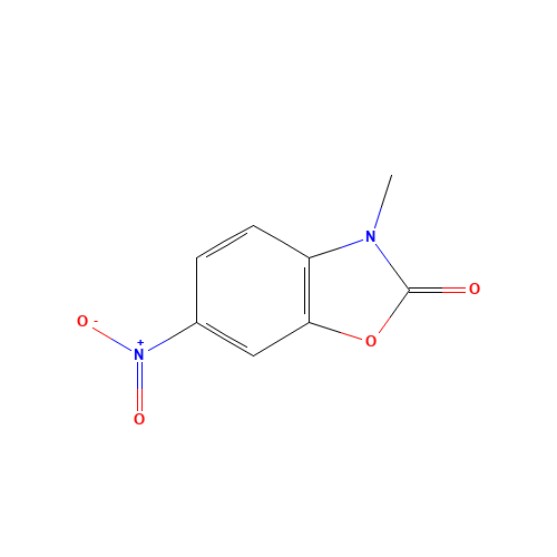 3-methyl-6-nitro-1,3-benzoxazol-2-one (CAS: 101084-61-1) - Chemical Structure and Molecular Formula 