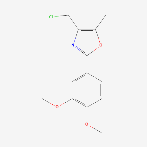 4-(chloromethyl)-2-(3,4-dimethoxyphenyl)-5-methyl-1,3-oxazole (CAS: 907200-66-2) - Related Chemical Product