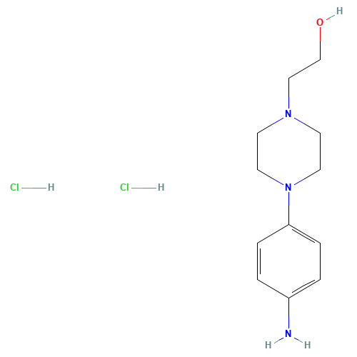 2-[4-(4-aminophenyl)piperazin-1-yl]ethanol;dihydrochloride (CAS: 1052550-29-4) - Related Chemical Product