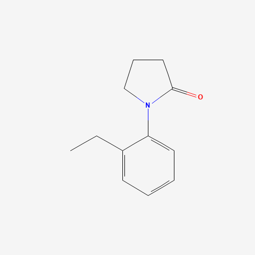 1-(2-ethylphenyl)pyrrolidin-2-one (CAS: 1101046-65-4) - Chemical Structure and Molecular Formula 