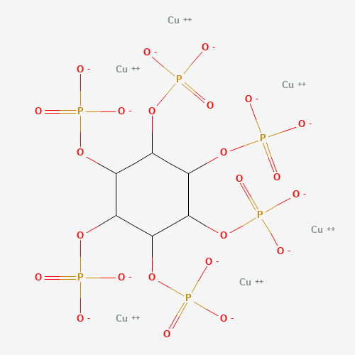 hexacopper;(2,3,4,5,6-pentaphosphonatooxycyclohexyl) phosphate (CAS: 63903-50-4) - Chemical Structure and Molecular Formula 