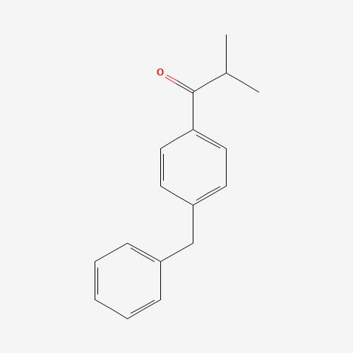1-(4-benzylphenyl)-2-methylpropan-1-one (CAS: 80067-81-8) - Chemical Structure and Molecular Formula 