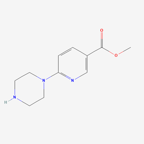 methyl 6-piperazin-1-ylpyridine-3-carboxylate (CAS: 132144-03-7) - Chemical Structure and Molecular Formula 