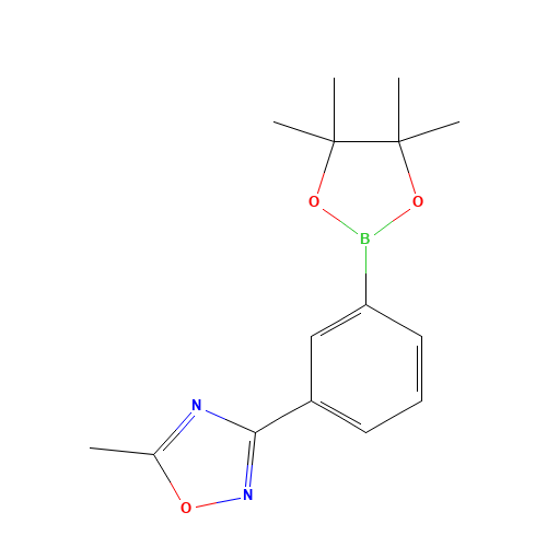 5-methyl-3-[3-(4,4,5,5-tetramethyl-1,3,2-dioxaborolan-2-yl)phenyl]-1,2,4-oxadiazole (CAS: 1256359-28-0) - Related Chemical Product