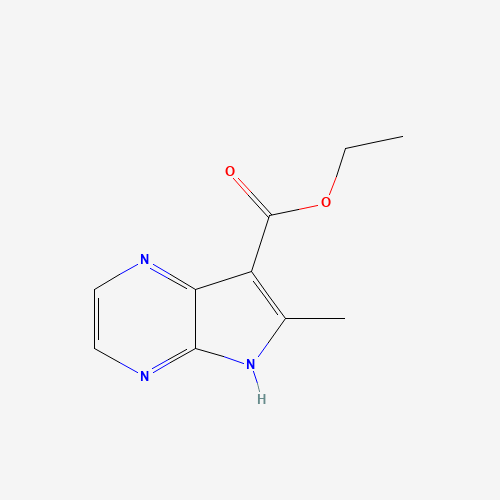 ethyl 6-methyl-5H-pyrrolo[2,3-b]pyrazine-7-carboxylate (CAS: 125208-05-1) - Chemical Structure and Molecular Formula 
