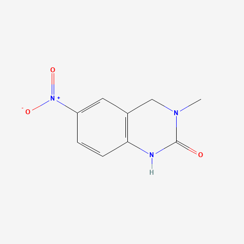 3-methyl-6-nitro-1,4-dihydroquinazolin-2-one (CAS: 1253226-04-8) - Chemical Structure and Molecular Formula 