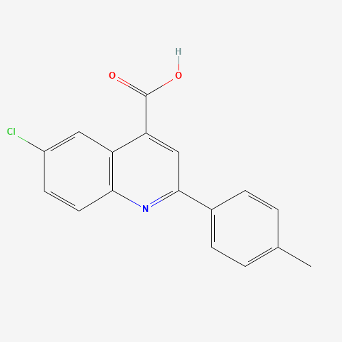 6-chloro-2-(4-methylphenyl)quinoline-4-carboxylic acid (CAS: 103914-61-0) - Chemical Structure and Molecular Formula 