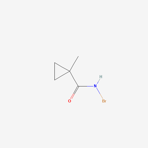 N-bromo-1-methylcyclopropane-1-carboxamide (CAS: 119111-67-0) - Chemical Structure and Molecular Formula 