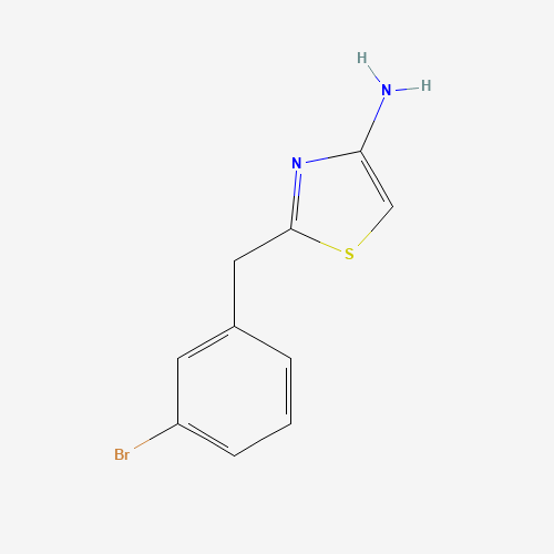 2-[(3-bromophenyl)methyl]-1,3-thiazol-4-amine (CAS: 885279-46-9) - Chemical Structure and Molecular Formula 