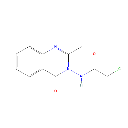 2-chloro-N-(2-methyl-4-oxoquinazolin-3-yl)acetamide (CAS: 6761-07-5) - Related Chemical Product