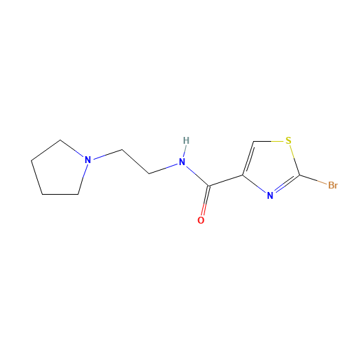 2-bromo-N-(2-pyrrolidin-1-ylethyl)-1,3-thiazole-4-carboxamide (CAS: 867333-36-6) - Related Chemical Product