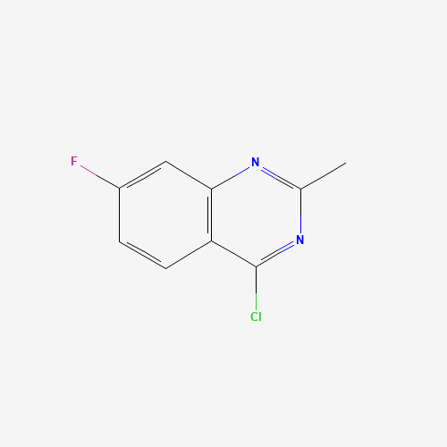 4-chloro-7-fluoro-2-methylquinazoline (CAS: 1206694-32-7) - Chemical Structure and Molecular Formula 