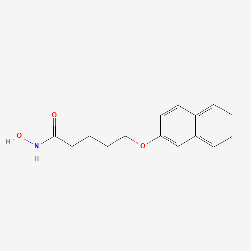 N-hydroxy-5-naphthalen-2-yloxypentanamide (CAS: 96014-73-2) - Chemical Structure and Molecular Formula 