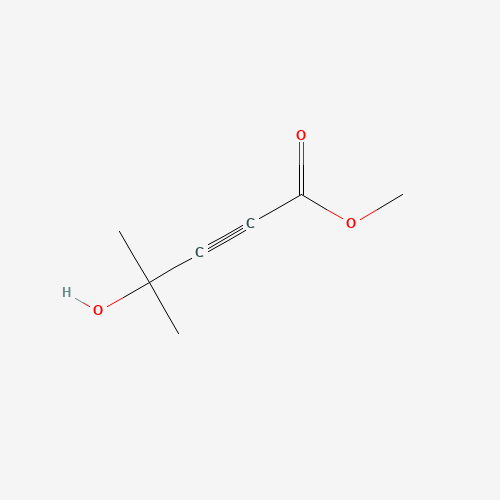 methyl 4-hydroxy-4-methylpent-2-ynoate (CAS: 25294-59-1) - Chemical Structure and Molecular Formula 