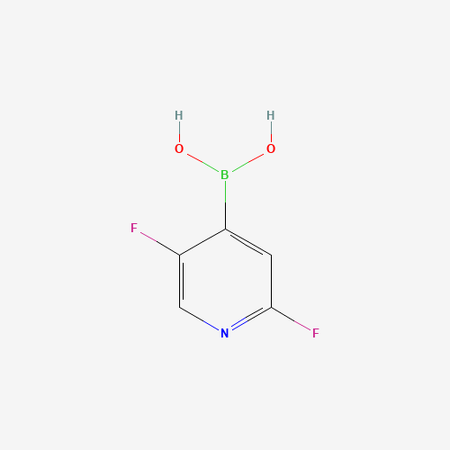 (2,5-difluoropyridin-4-yl)boronic acid (CAS: 1263375-23-0) - Chemical Structure and Molecular Formula 