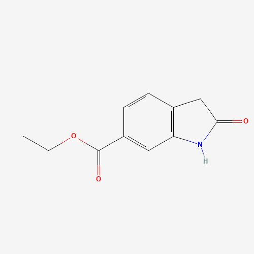 ethyl 2-oxo-1,3-dihydroindole-6-carboxylate (CAS: 954239-49-7) - Chemical Structure and Molecular Formula 